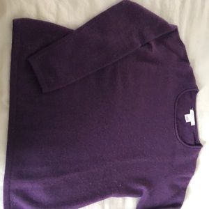 Royal purple 100% cashmere sweater